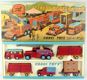 Corgi gift set 23 chipperfields circus yy124