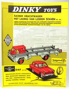 Dinky toys promotional leaflet dutch yy946