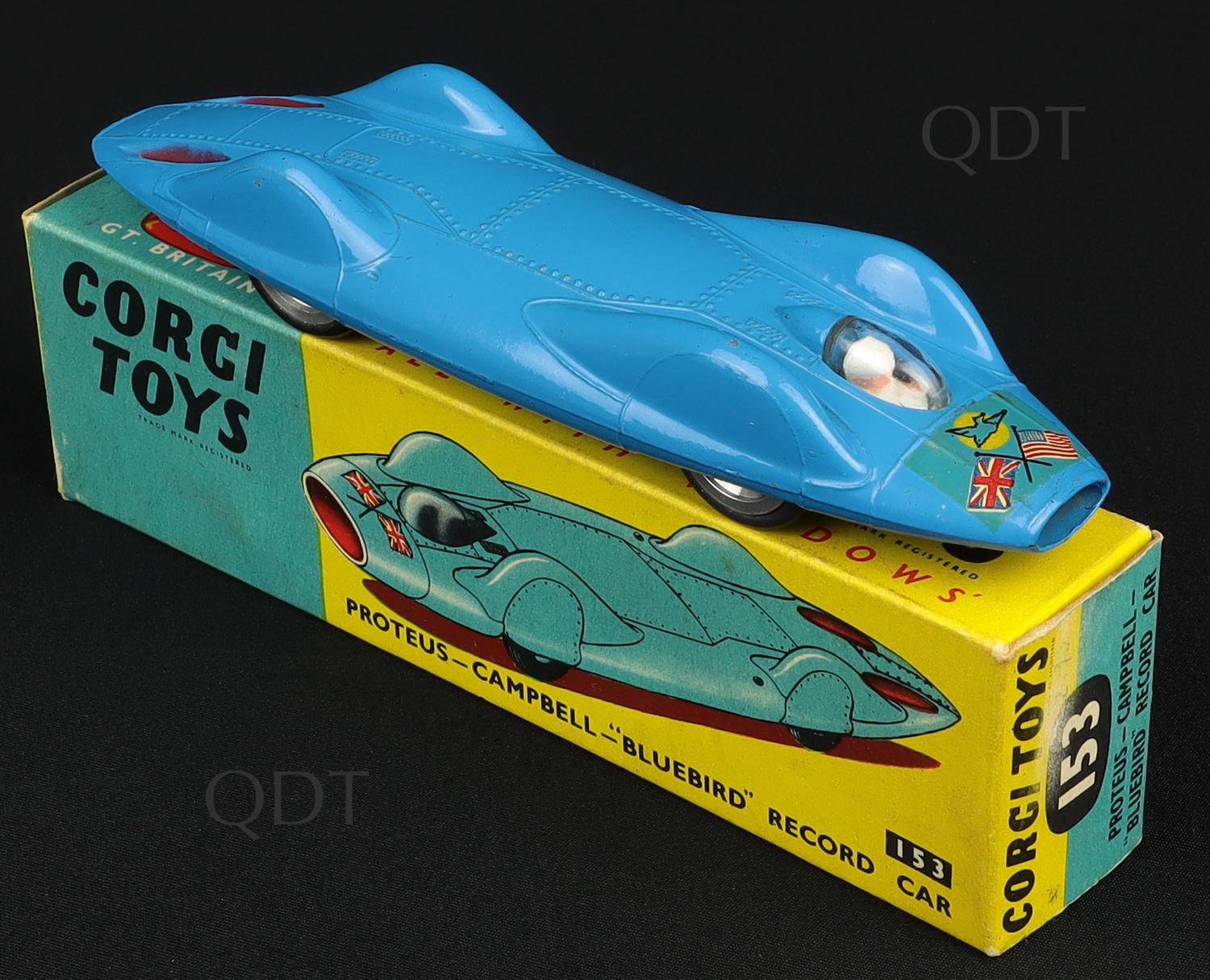 Corgi Toys 153 Bluebird Record Car - QDT