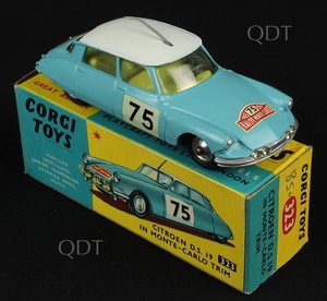 Corgi toys 323 citroen ds19 monte carlo aa222