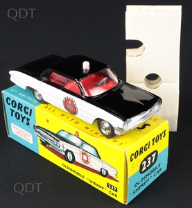 Corgi toys 237 oldsmobile sheriff car bb731