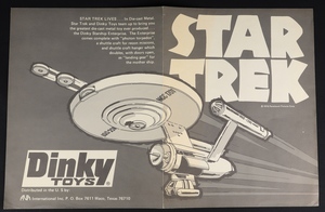 Dinky ephemera star trek club america bb761