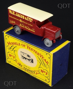 Lesney models yesteryear 7 jacob leyland truck v312