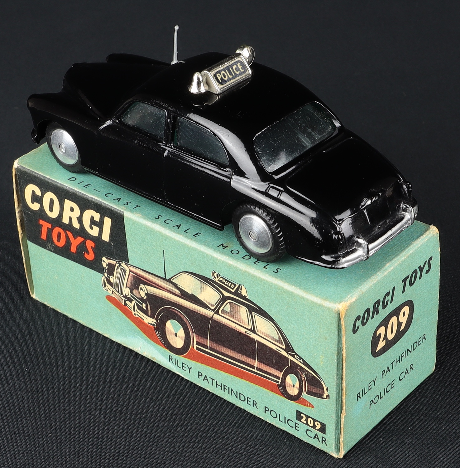 Corgi Toy Riley Corgi Toys 209 Riley Pathfinder Police Car - QDT