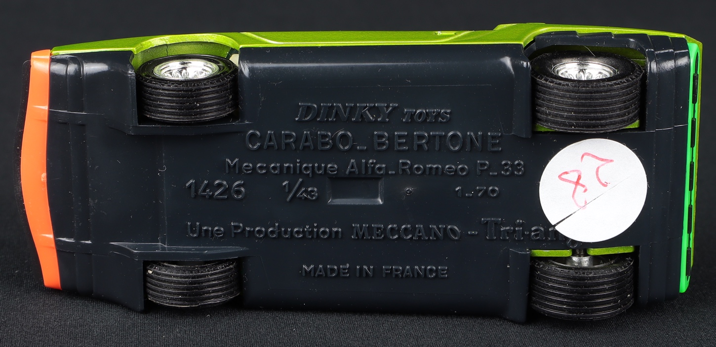 Miniature Dinky Toys / Atlas - Carabo Bertone 1970 - Échelle 1/43 - Mécanique Alfa Roméo - Réf. 1426