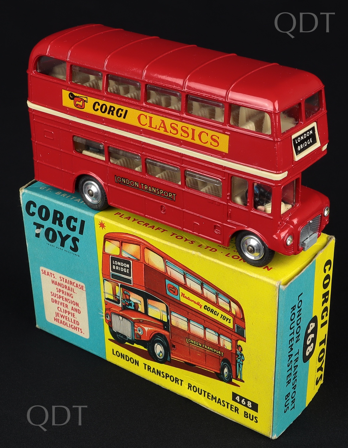 468 London Transport Routemaster Bus "Naturally Toys" QDT