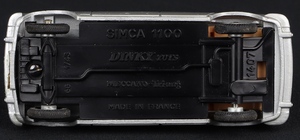 French dinky toys 1407 simca 1100 dd432 base