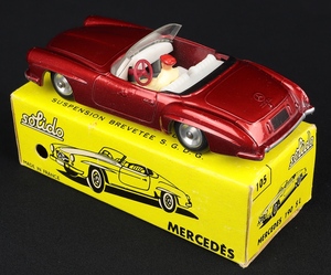 Solido models 105 mercedes 190 sl dd496 back