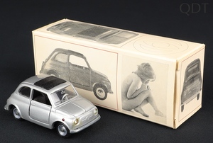 Mebetoys models a36 fiat 500 launch box 1965 dd502 front