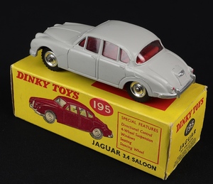 Dinky toys 195 jaguar 3.4 saloon cc819 back