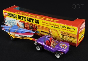 Corgi toys gift set 26 beach buggy sailing boat dd770 front