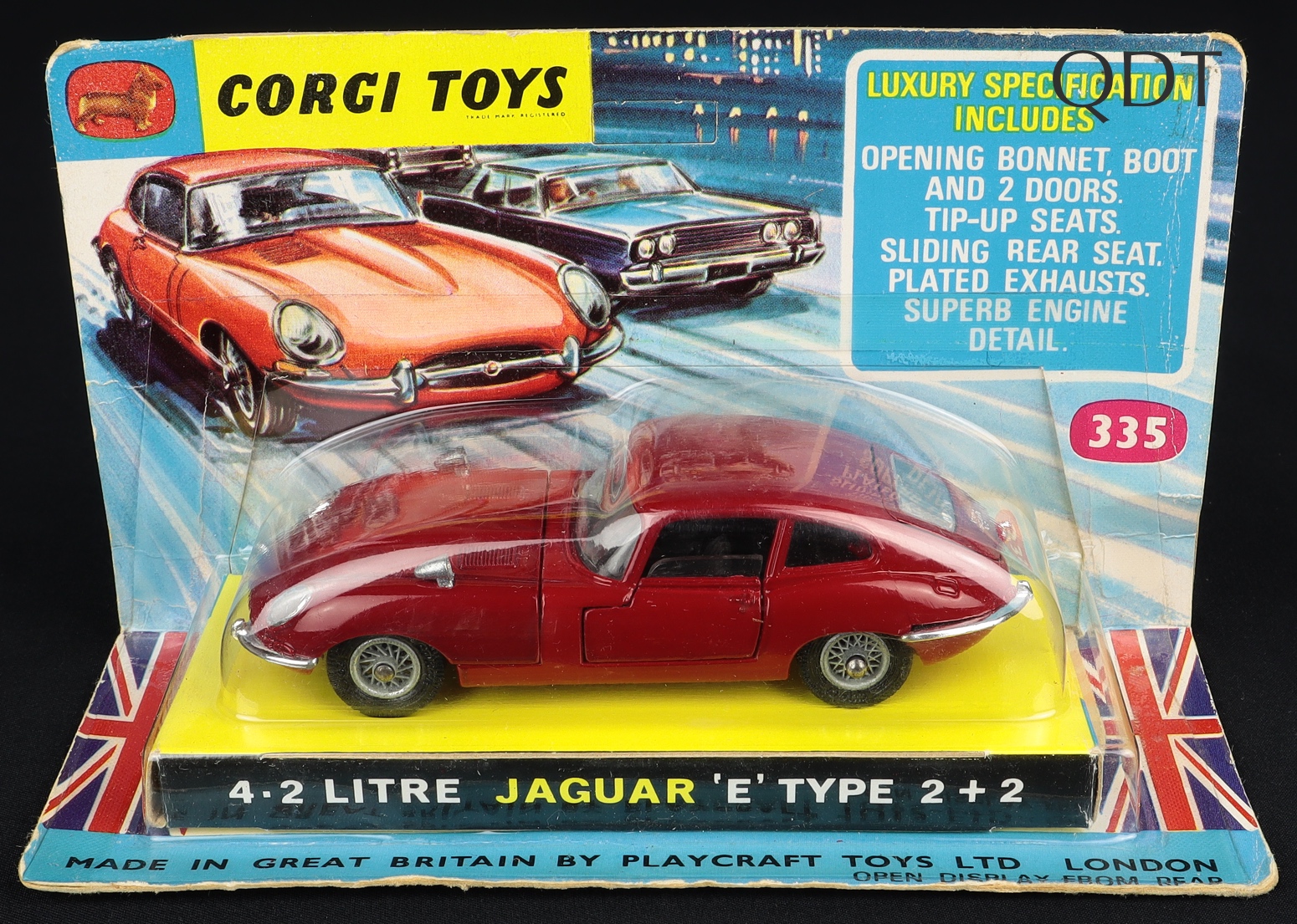 Corgi Toys - Jaguar E Type 2+2 Bleue - 335 - Collection