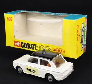 Corgi toys 506 sumbeam imp police dd966 back