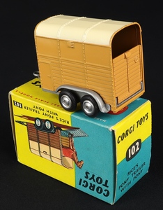 Corgi toys 102 rice's pony trailer ee234 back