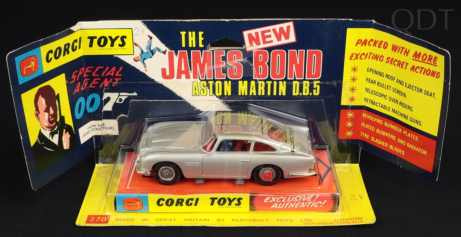 Opuscolo Istruzioni Corgi Toys 270 – James Bond Aston Martin DB5, Del 1968