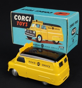 Corgi toys 408 bedford road service van ee541 back