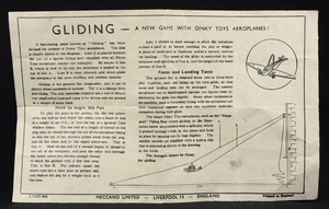 Dinky toys 62w imperial airways liner frobisher class ee674 leaflet