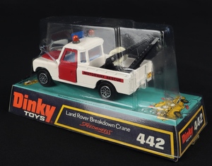 Dinky toys 442 land rover breakdown crane ff39 back