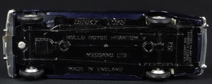 Dinky toys 152 rolls royce phantom v ff173 base