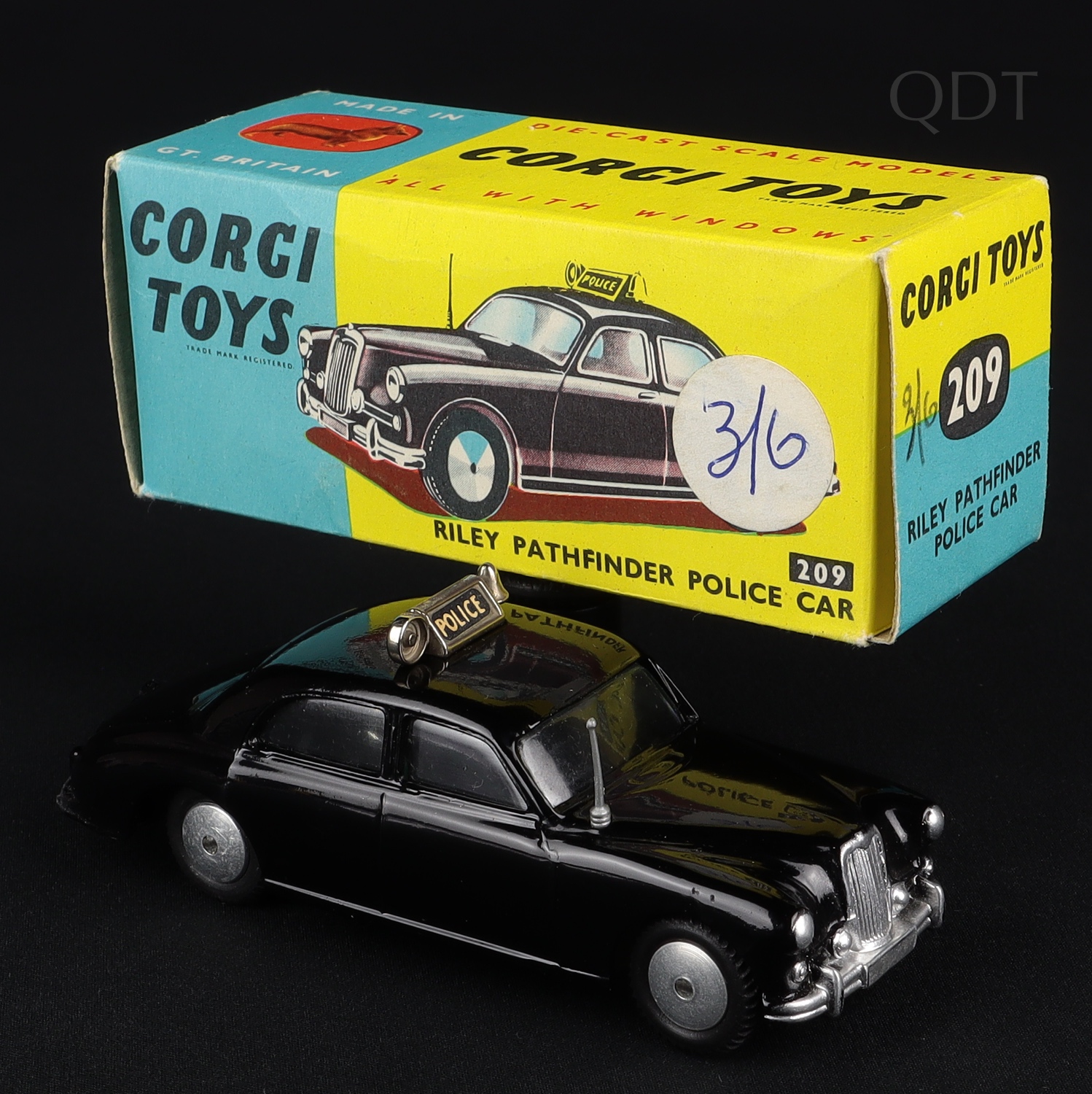 Corgi Toy Riley Corgi Toys 209 Riley Pathfinder Police Car - QDT