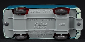 Corgi toys 420 ford thames airborne caravan ff358 base