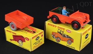 Dinky toys 340 341 landrover trailer ff545 front