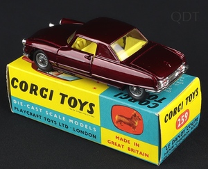 Corgi toys 259 citroen le dandy coupe ff697 back