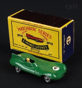 Matchbox models 41b d type jaguar ff873 front