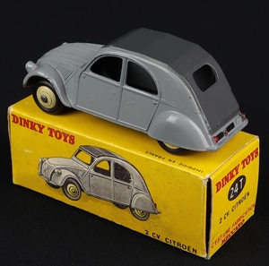 French dinky toys 24t 2cv citroen gg160 back