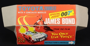 Corgi toys 336 james bond toyota gg342 plinth