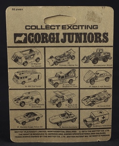 Corgi juniors 78 batcopter gg442 back