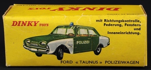 French dinky toys 551 taunus polizei gg502 box