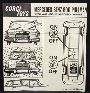 Corgi toys 247 mercedes pullman gg575 lealfet