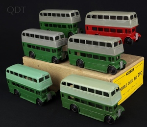 Trade box 6 x dinky toys 29c double deck bus gg943 front