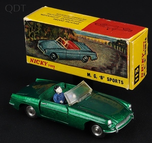 Nicky dinky toys mgb sports hh10 front