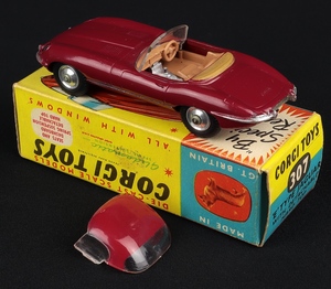 Corgi toys 307 e type jaguar hh81 back