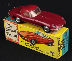 Corgi toys 307 e type jaguar hh81 front