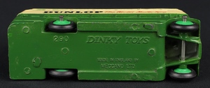 Dinky toys 290 dunlop double deck bus jj134 base