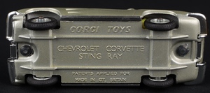 Corgi toys 310 corvette sting ray jj139 base