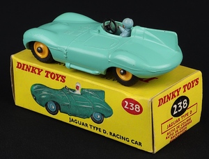 Dinky toys 238 jaguar d type racing car jj192 back