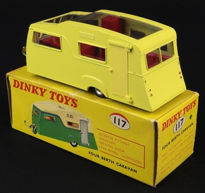 Dinky toys 117 four berth caravan jj199 back