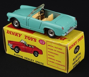 Dinky toys 112 austin healey sprite south african jj211 back