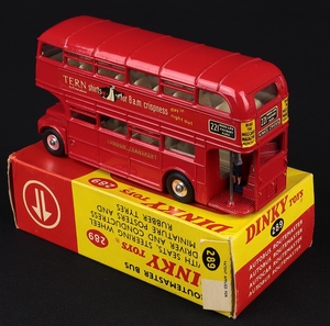 Dinky toys 289 tern shirts routemaster bus jj226 back