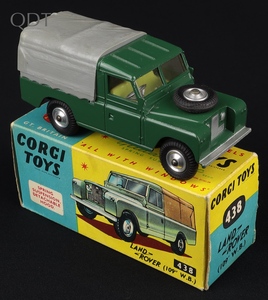 Corgi toys 438 landrover jj353 front