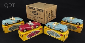 Trade box dinky toys 107 sunbeam alpine sports jj359 front