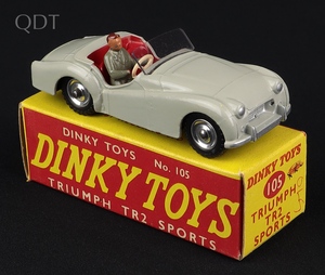 Dinky toys 105 triumph tr2 sports jj360 front