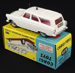 Corgi toys 419 ford zephyr motorway patrol jj379 back