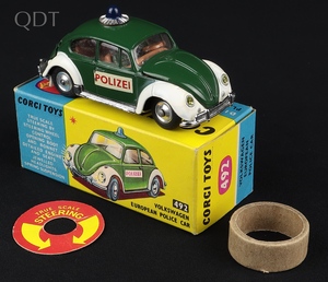 Corgi toys 492 volkswagen european police car jj380 front