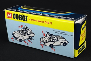 Corgi classics 96655 james bond aston martin jj385 back