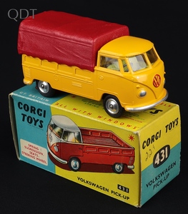 Corgi toys 431 volkswagen pick up jj409 front